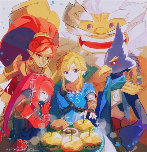 Link Mipha Urbosa Revali And Daruk The Legend Of Zelda And 1 More