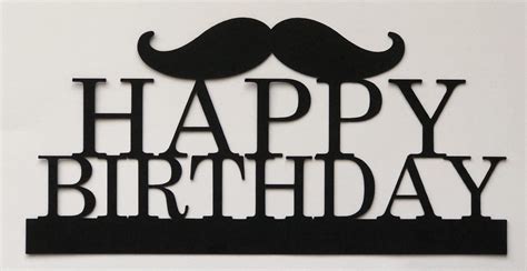 Excited To Share This Item From My Etsy Shop Mustache Happy Birthday