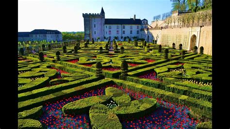 I've planted some tulips in the garden in front of the house. Very nice garden. Villandry. France. Chateau de Villandry ...