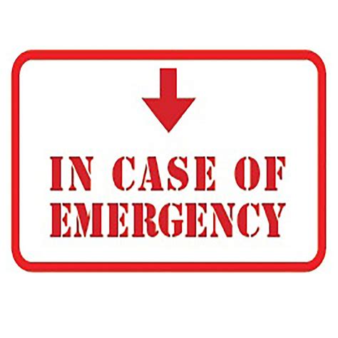 In Case Of Emergency Logo Logodix
