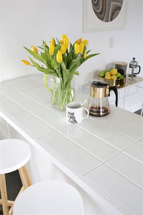 Tiled Countertop Diy No Saw Required A Beautiful Mess