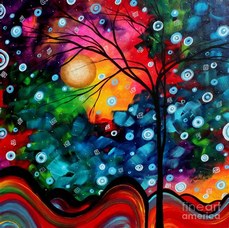 Abstract Landscape Colorful Contemporary Painting By Megan Duncanson