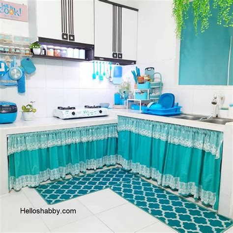 desain dapur warna biru  ribuan desain dapur warna biru
