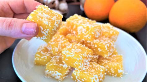 Authentic Orange Turkish Delight Recipe Lokum Recipe Youtube