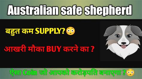 Australian Safe Shepherd Price Prediction Ass Coin Latest Updates Ass Coin Review And How To