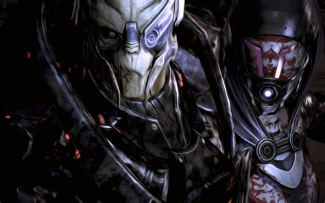 X Resolution Mass Effect Garrus Tali K Wallpaper Wallpapers Den