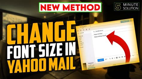 How To Change Font Size In Yahoo Mail 2024 Youtube