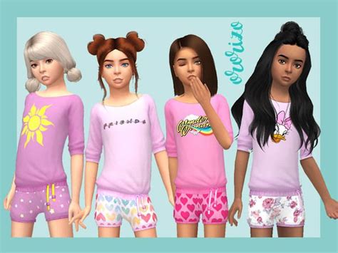 Child Pyjamas By Ororizo Via Tsr Kids Fashion Girls Kids Stuff