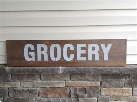 Reclaimed Wood Vintage Grocery Store Sign By Corinnescloset2012