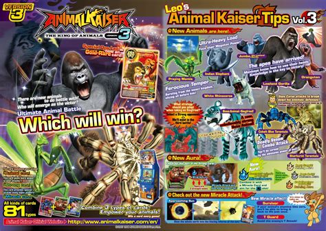 Animal Kaiser Card List English Version 3 - Animal Kaiser Singapore