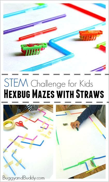 Stem Challenge For Kids Build A Hexbug Maze Using Straws Artofit