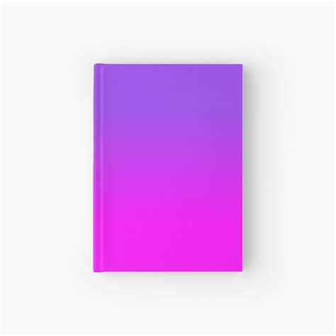 Neon Purple And Hot Pink Ombre Shade Color Fade Hardcover Journal By