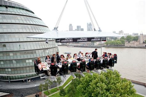 Dine Suspended 100ft In The Sky In Canary Wharf Londonist