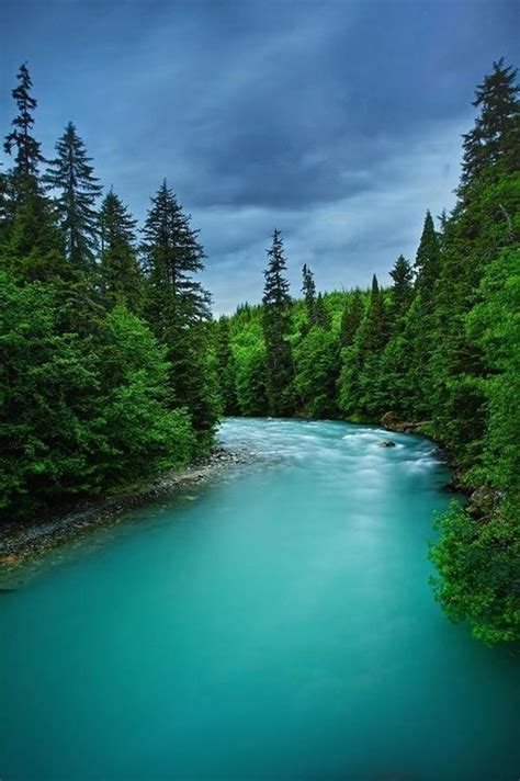 Turquoise River British Columbia Canada Beautiful