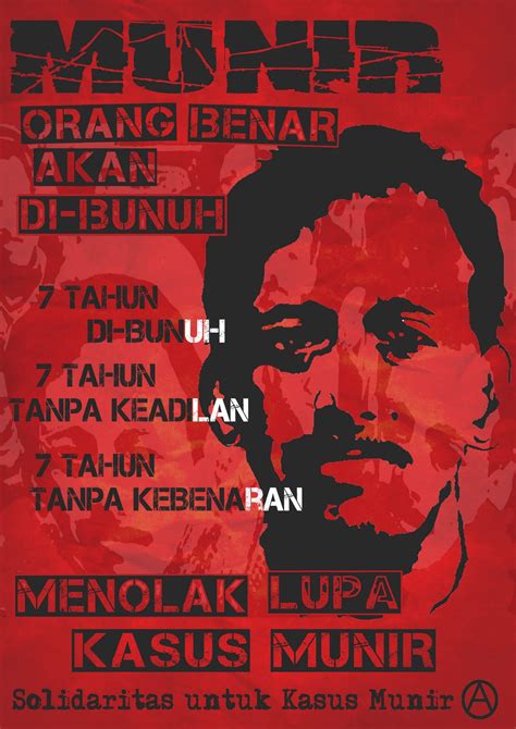 Suara Rakyat Pembebasan Menolak Lupa Dedicated For Munir