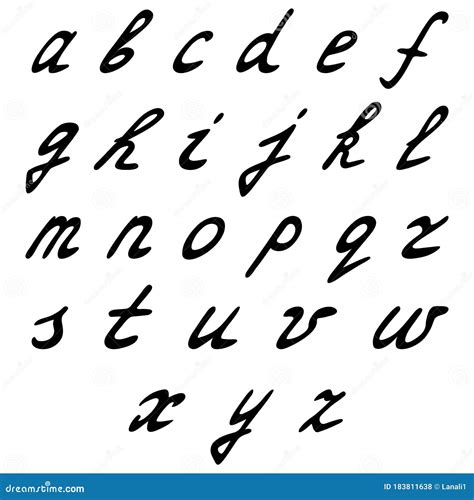 The Alphabet Is Written English Lowercase Small Letters Vector