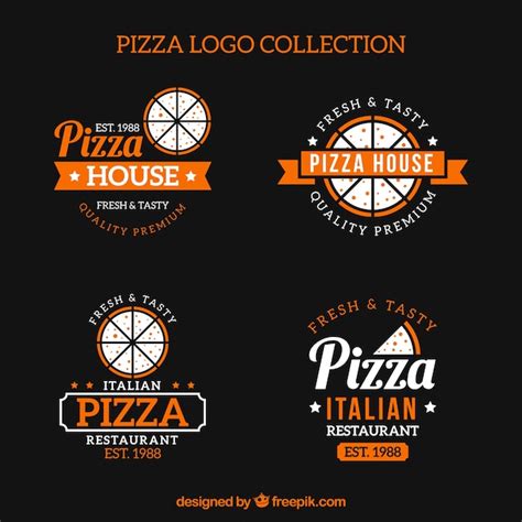 Premium Vector Set Of Vintage Pizza Logos