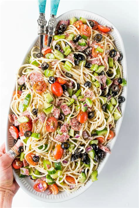 Summer Italian Spaghetti Salad Recipe Recipe Cart