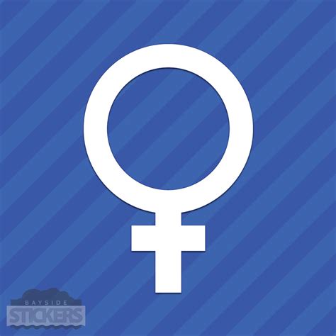 Female Venus Gender Symbol Vinyl Decal Sticker Etsy