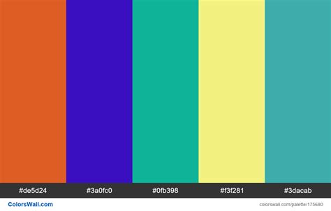 5 Random Palette Colors Colors Palette Colorswall