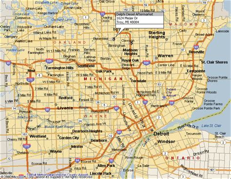 Map of the city of detroit, michigan, 1915. Detroit Map - ToursMaps.com