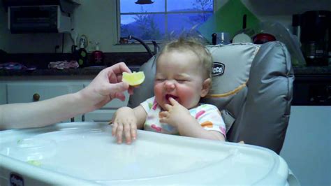 Baby Eating Lemon YouTube