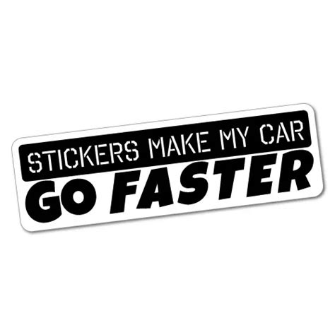 Stickers Make My Car Go Faster Sticker Decal Jdm Car Drift Vinyl Funny