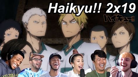 Haikyu 2x19 Reactions Great Anime Reactors ハイキュー 海外の反応