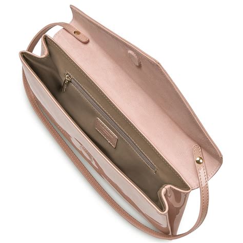 Lkbennett Patent Leather Leonie Clutch Bag In Pink Lyst