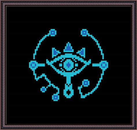 Legend Of Zelda Sheikah Eye Cross Stitch Pattern Pdf Etsy In 2021