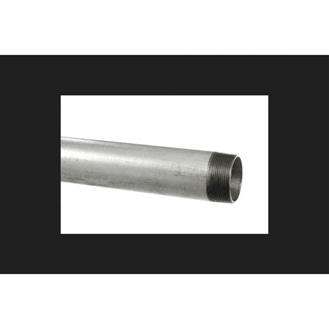 Ksd 2 In Dia X 10 Ft L Gray Galvanized Steel Pipe