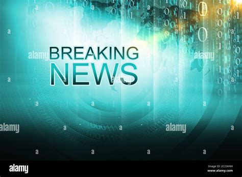 Graphical Breaking News Background Digital Background With Breaking