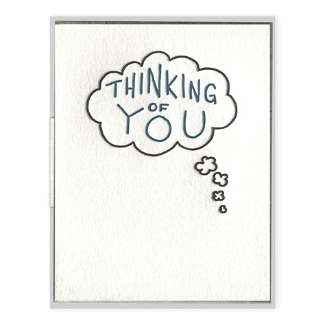 Whether you choose a hello, keep in touch, thinking of you, or blank card, we've got ideas to help you add a meaningful message when you sign it. Thinking of You Bubble - Encouragement