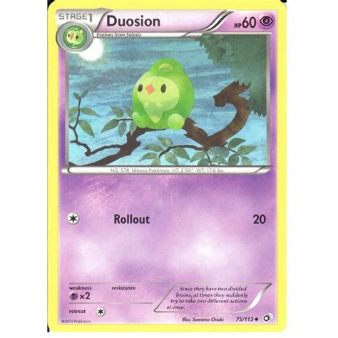 Pokemon Trading Card Game 75113 Duosion Uncommon Bw 11 Legendary