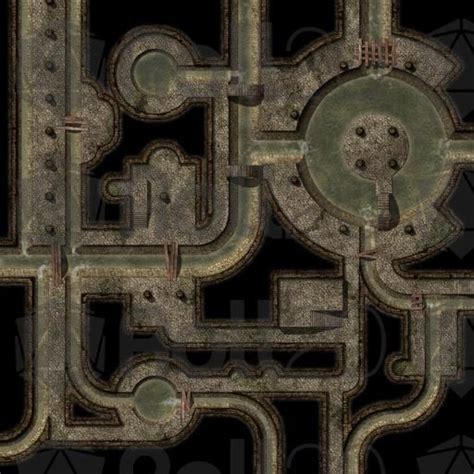 Madcowchef Undercity Sewers Tile Dungeon Maps Fantasy Map Dnd Sewer Map