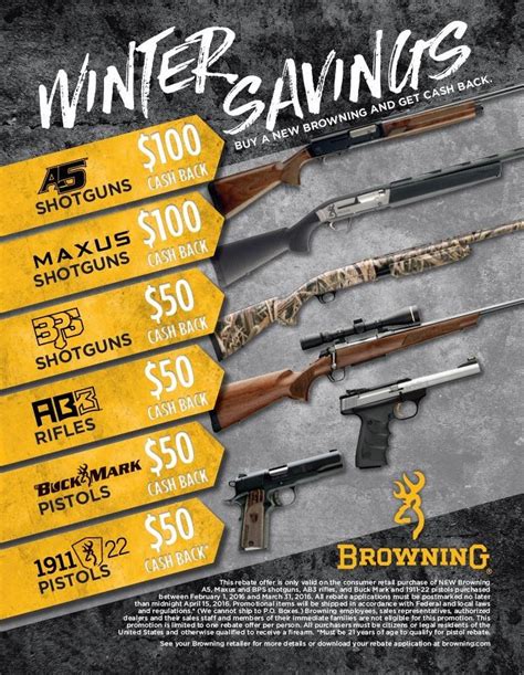 Browning Arms Rebate