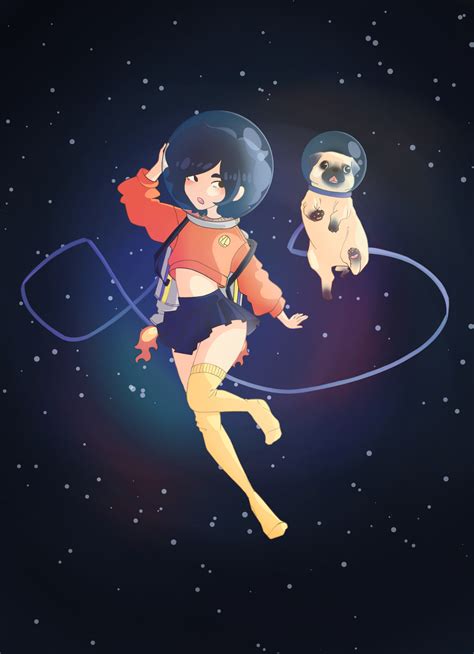 Space Girl And Doggo By Tildetuan On Deviantart