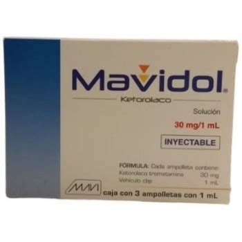Mavidol Ketorolaco Ml Solucion Inyectable Mexipharmacy Farmacia