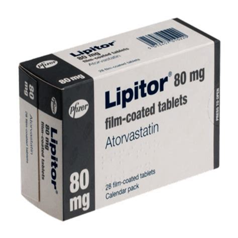 Lipitor 80mg Tablets 28 Tablets Asset Pharmacy