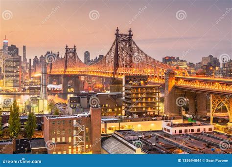 Queensboro Bridge In New York City Stock Photo Image Of Queens