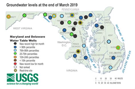 Groundwater Wells Water Table Wells Usgs Water Resources Of Maryland Delaware And Dc Area