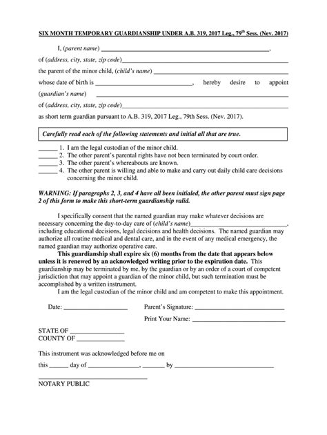Temporary Custody Agreement Fill Out And Sign Online Dochub