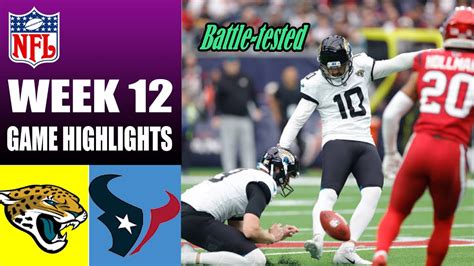 Jacksonville Jaguars Vs Houston Texans Full Game Week 12 Nfl