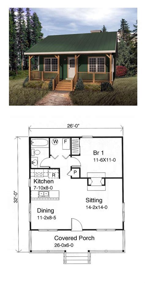 One Story Style With Bed Bath Tiny House Floor Plans House