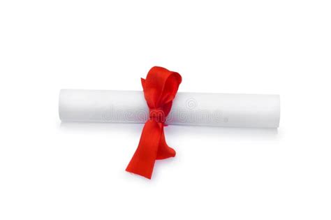 Diploma With Red Ribbon Stock Photo Image Of Graduation 11802164