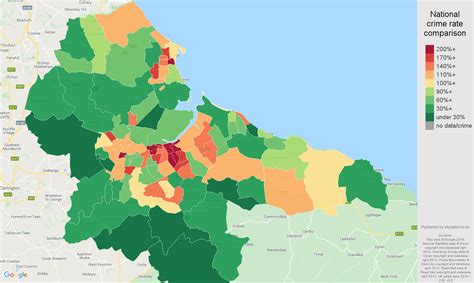 Cleveland Public Order Crime Statistics In Maps And Graphs