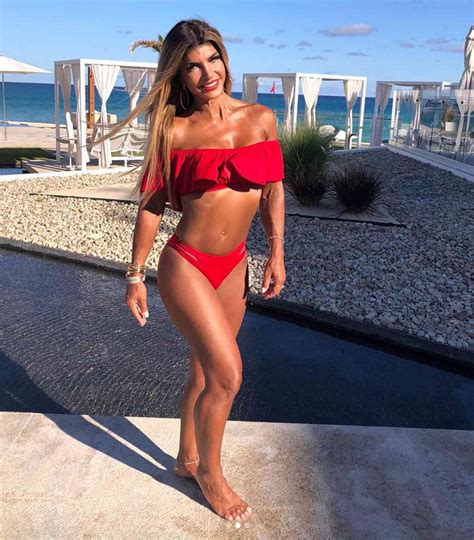 Teresa Giudice Flaunts Bikini Body In Tiny Red Swimsuit