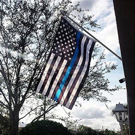 Us Police Thin Blue Line Stripe Flag 3x5 Support Police And Law