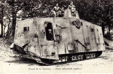 Postcard German Sturmpanzerwagen A7v Germany Imperial Rick