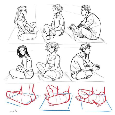 People Drawing Sitting Poses Sketch Female Lying On S